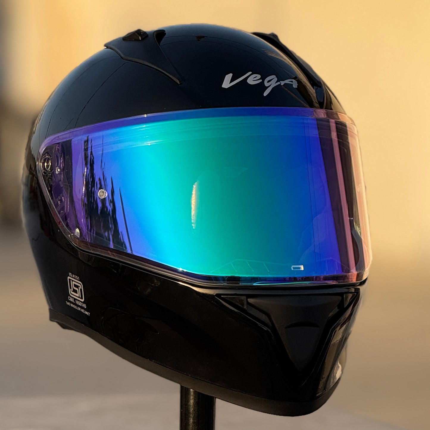 AFTERMARKET VEGA BOLT NIGHT VISION VISOR – REVO CLEAR GREEN (PINLOCK READY)
