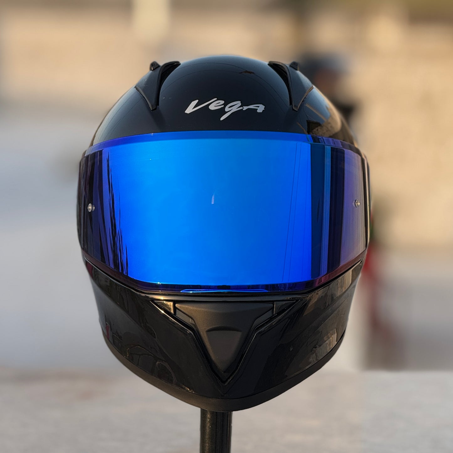 AFTERMARKET VEGA BOLT NIGHT VISION VISOR – REVO DEEP BLUE (PINLOCK READY)
