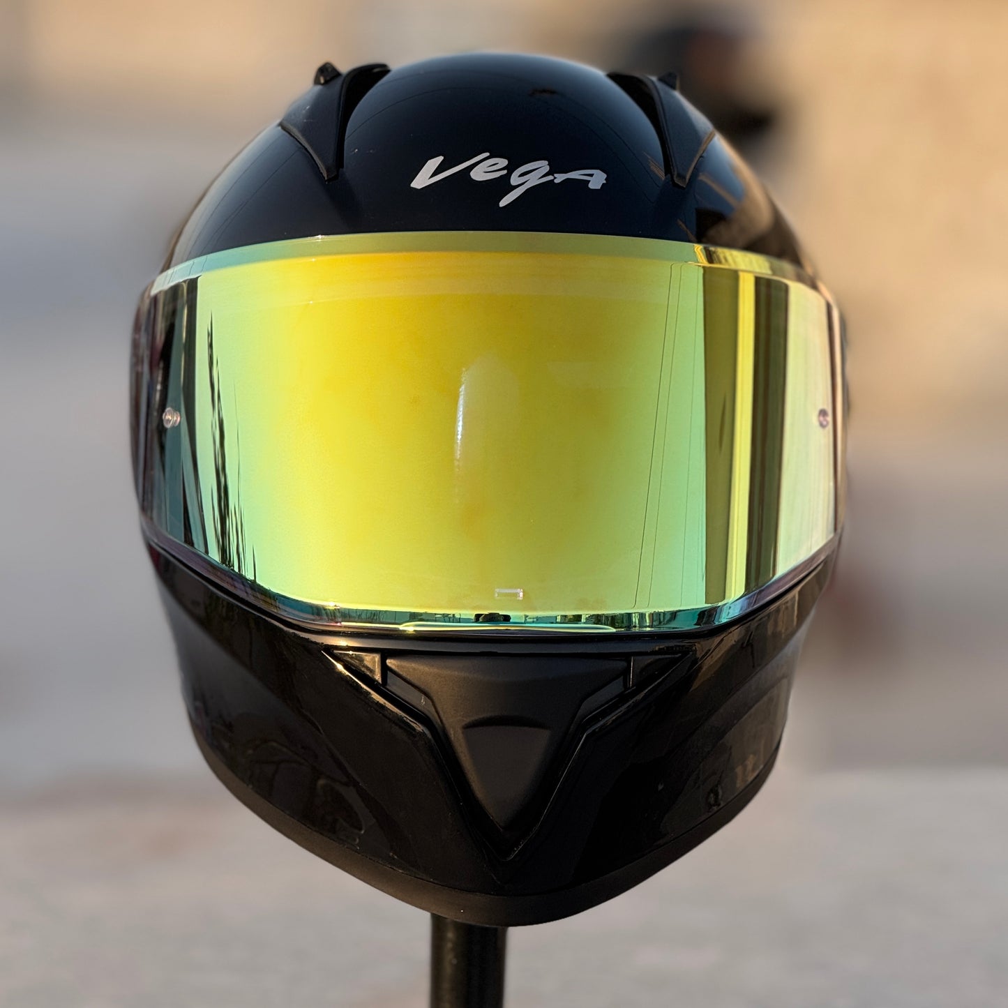 AFTERMARKET VEGA BOLT NIGHT VISION VISOR – REVO CLEAR GOLD (PINLOCK READY)