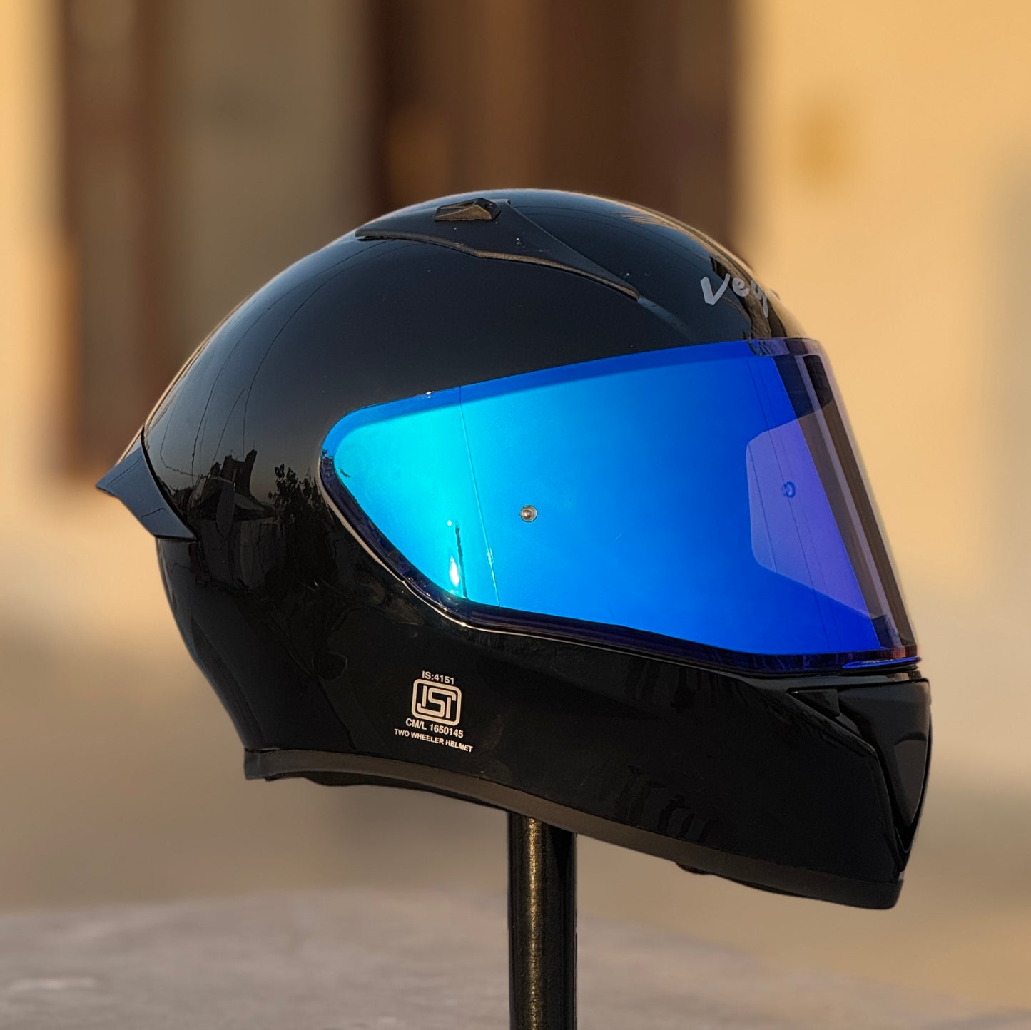 AFTERMARKET VEGA BOLT NIGHT VISION VISOR – REVO DEEP BLUE (PINLOCK READY)