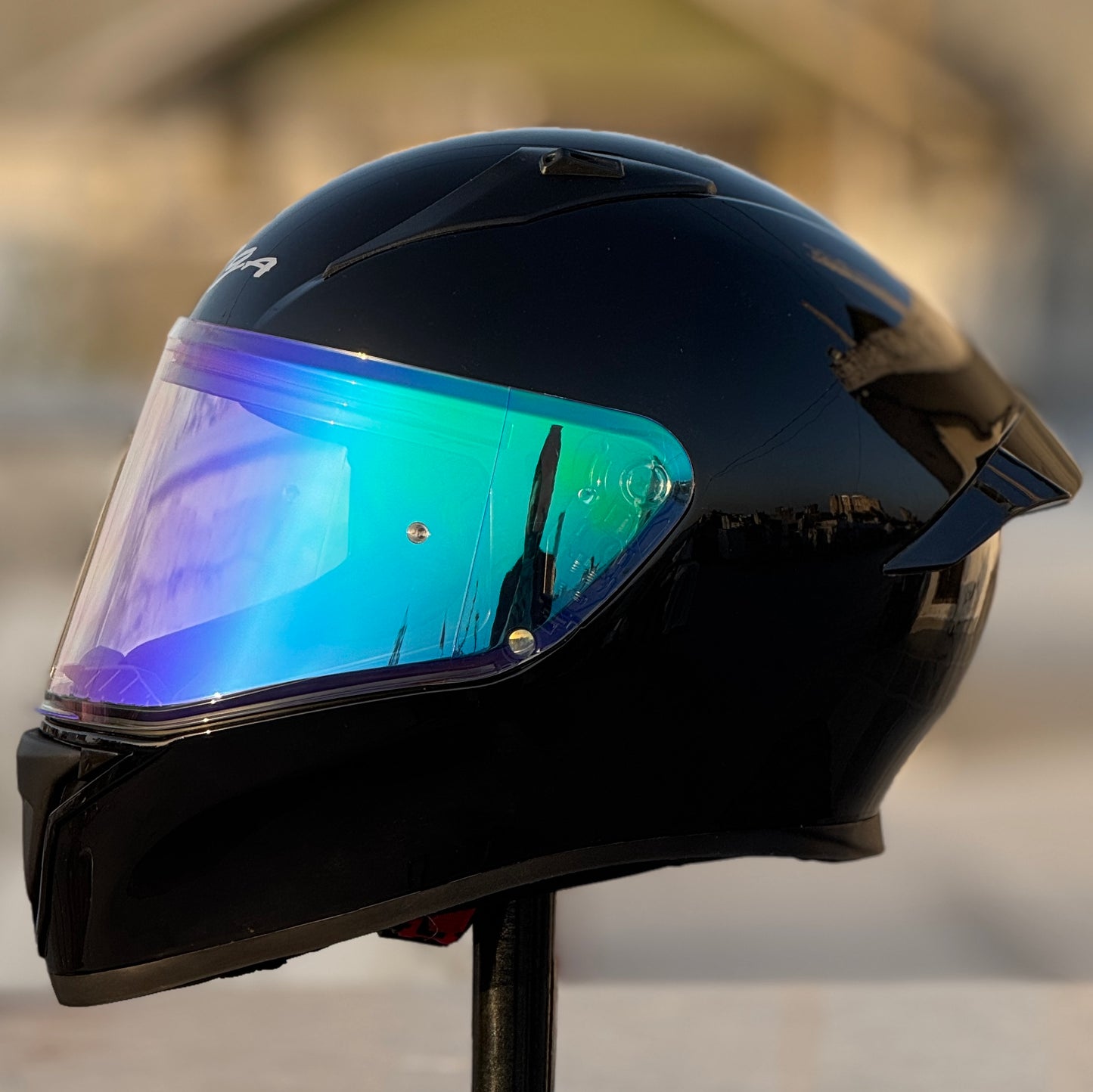 AFTERMARKET VEGA BOLT NIGHT VISION VISOR – REVO CLEAR GREEN (PINLOCK READY)