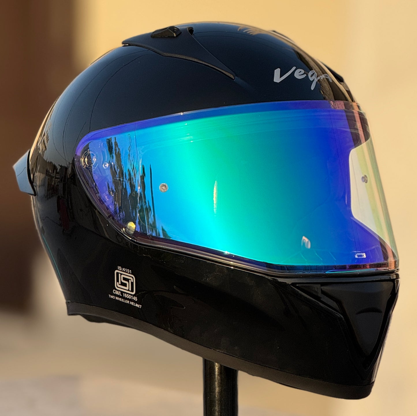 AFTERMARKET VEGA BOLT NIGHT VISION VISOR – REVO CLEAR GREEN (PINLOCK READY)