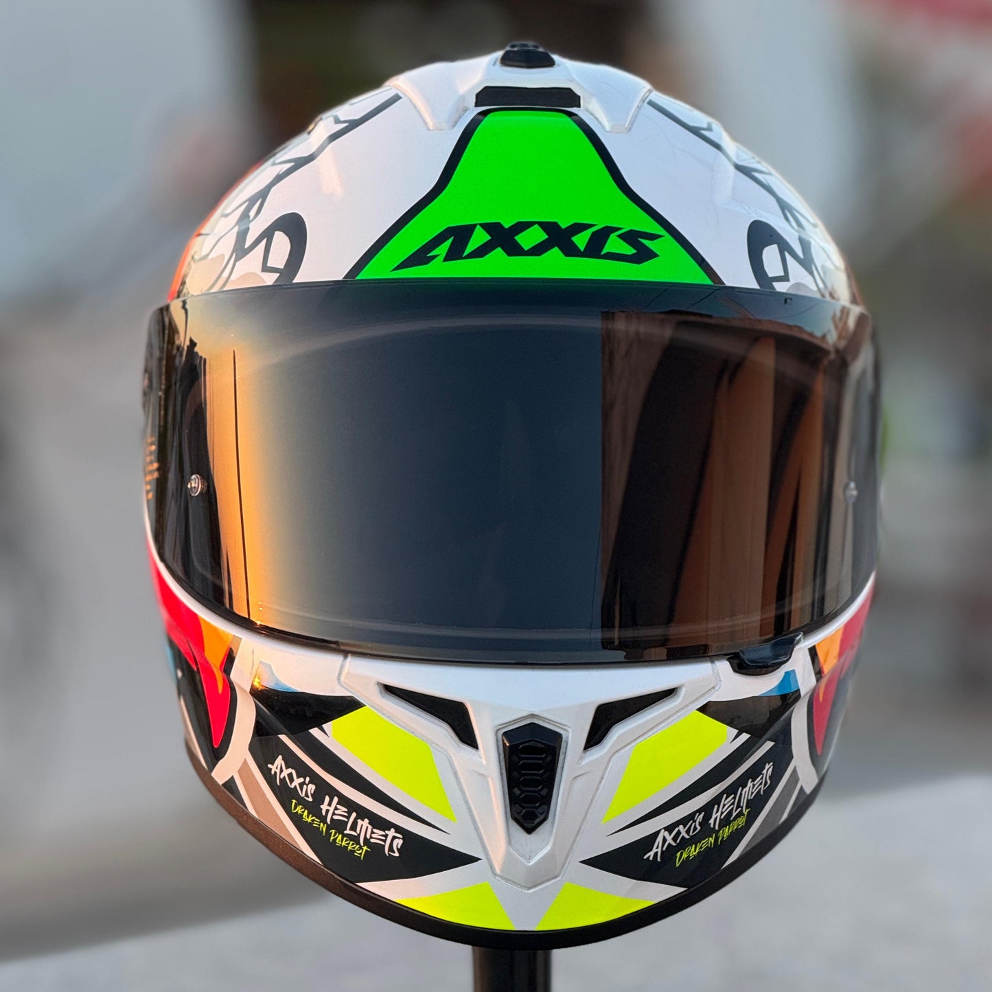 AFTERMARKET DARK SMOKE VISOR COMPATIBLE WITH AXXIS DRAKEN S (PIN LOCK READY)