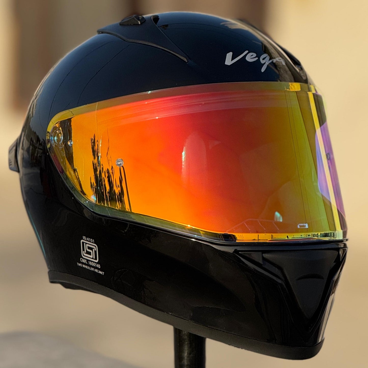 AFTERMARKET VEGA BOLT NIGHT VISION VISOR – REVO CLEAR RED (PINLOCK READY)