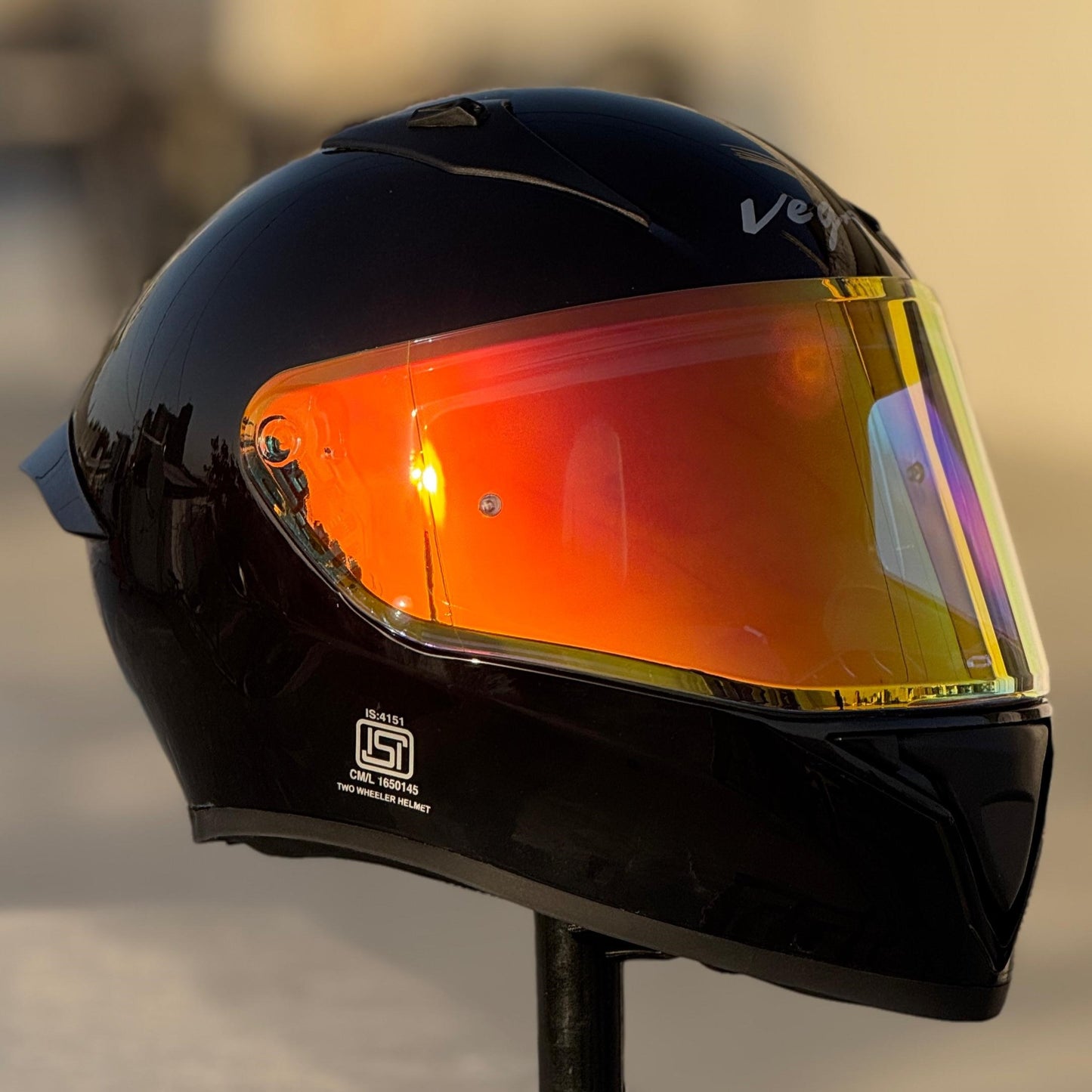 AFTERMARKET VEGA BOLT NIGHT VISION VISOR – REVO CLEAR RED (PINLOCK READY)