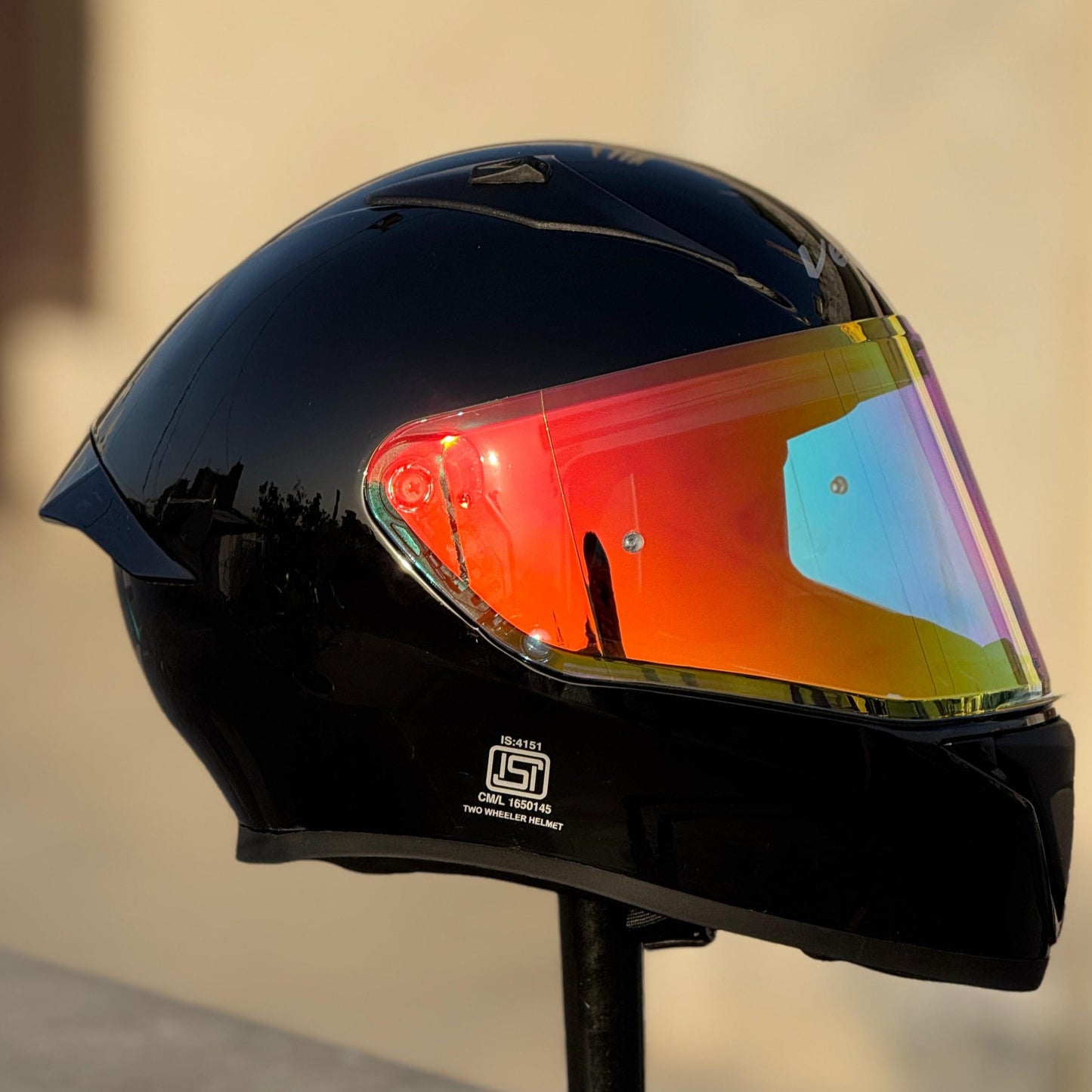 AFTERMARKET VEGA BOLT NIGHT VISION VISOR – REVO CLEAR RED (PINLOCK READY)