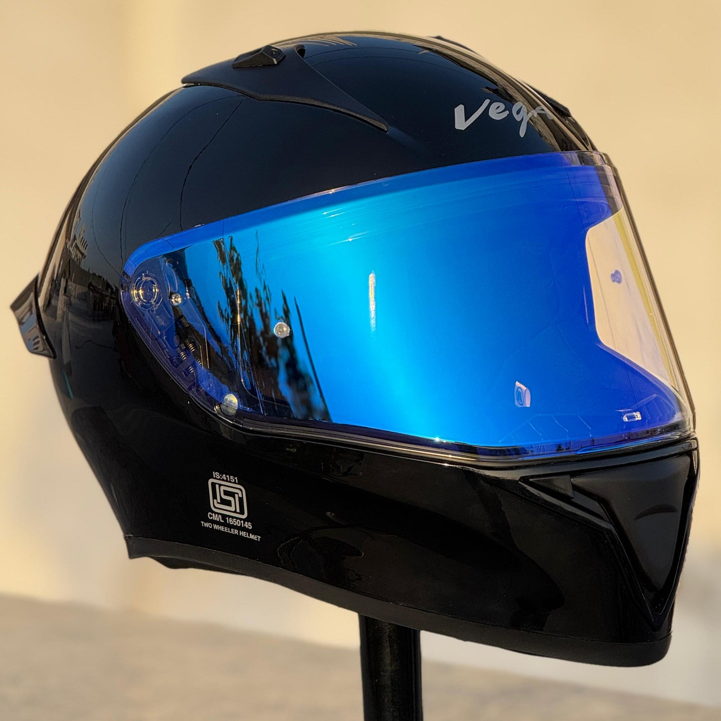 AFTERMARKET VEGA BOLT NIGHT VISION VISOR – REVO CLEAR BLUE (PINLOCK READY)