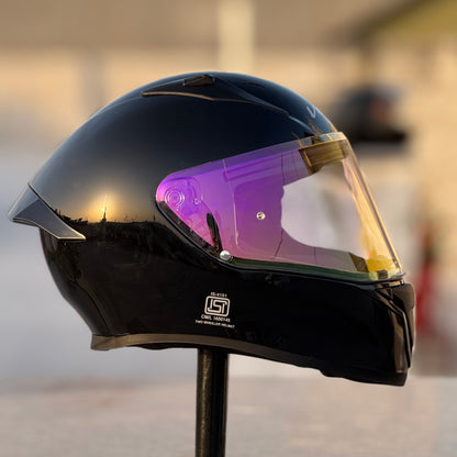 AFTERMARKET VEGA BOLT NIGHT VISION VISOR  – REVO CLEAR PURPLE (PINLOCK READY)