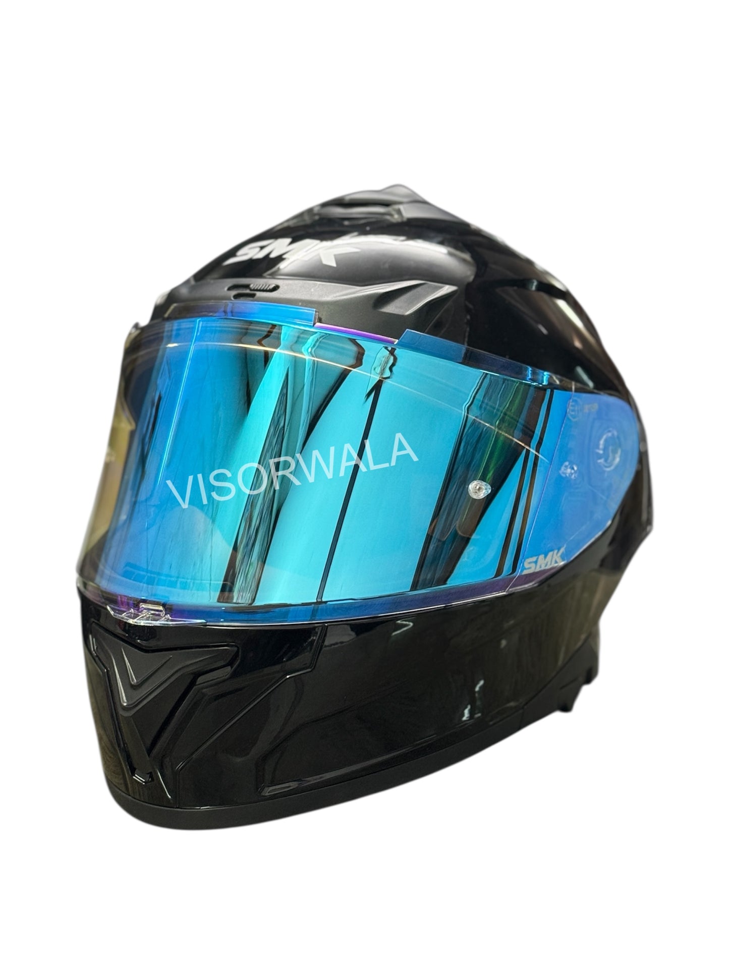 NIGHT VISION VISORS  FOR SMK TYPHOON HELMETS REVO ICE BLUE (PIN LOCK 30 READY)